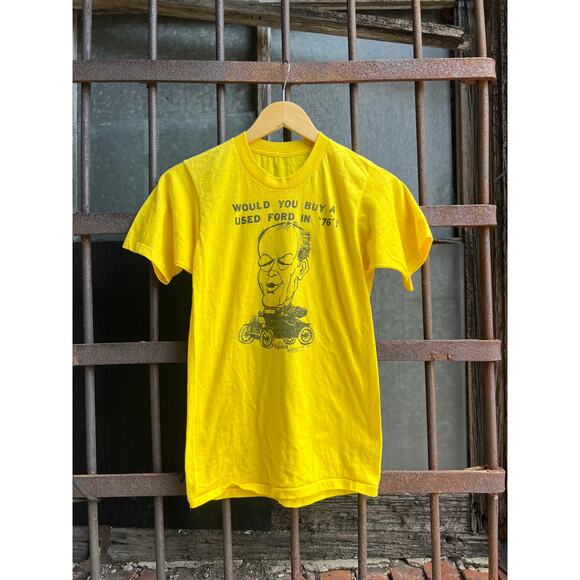 70s Vintage Would You Buy A Ford Rare Single Stitch Tee Mens Small - Picture 1 of 4